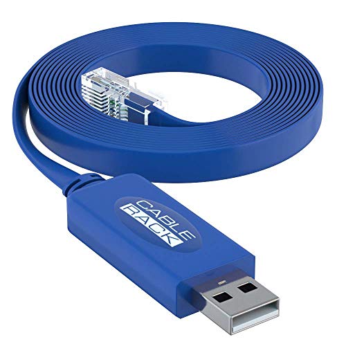 CableRack USB Console Cable for Cisco Linksys Ubiquity Juniper and HP