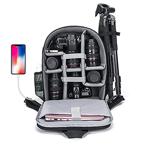 CADeN Camera Backpack Bag with Laptop Compartment