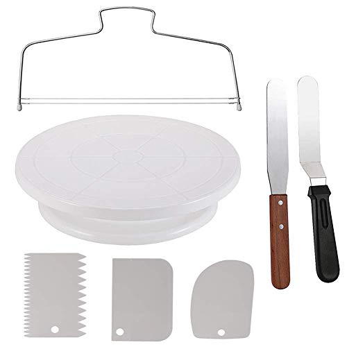 Cake Decorating Turntable and Supplies