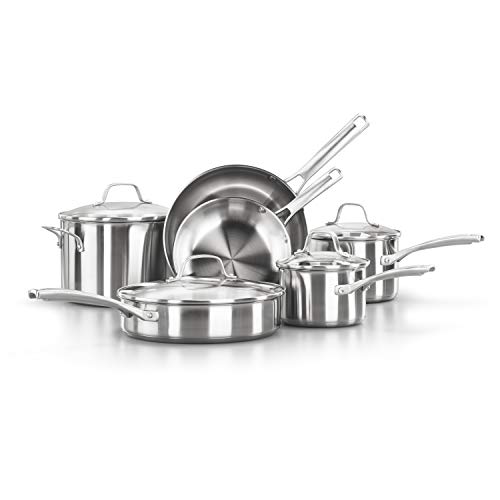 Ninja Everclad 12-Piece Tri-Ply Commercial-Grade Stainless Steel Cookware