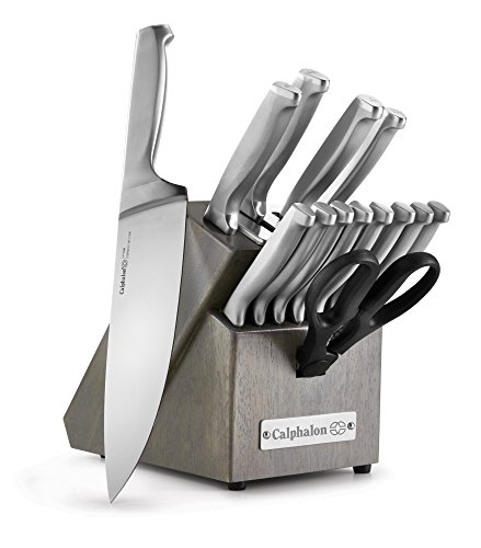 Calphalon 15-Piece Kitchen Knife Set with Self-Sharpening Block