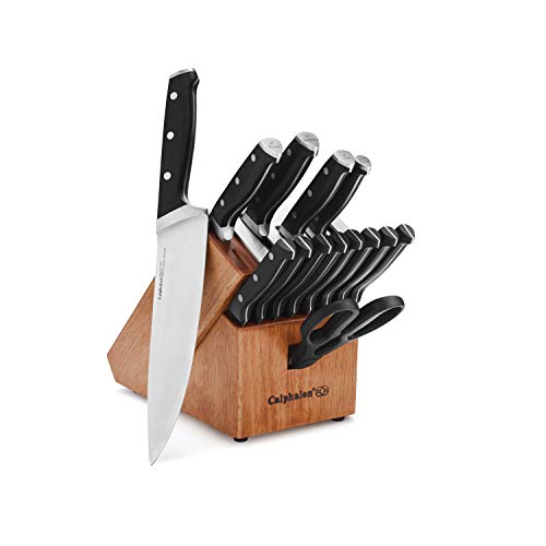 Calphalon Kitchen Knife Set, 15-Piece Classic High Carbon Knives