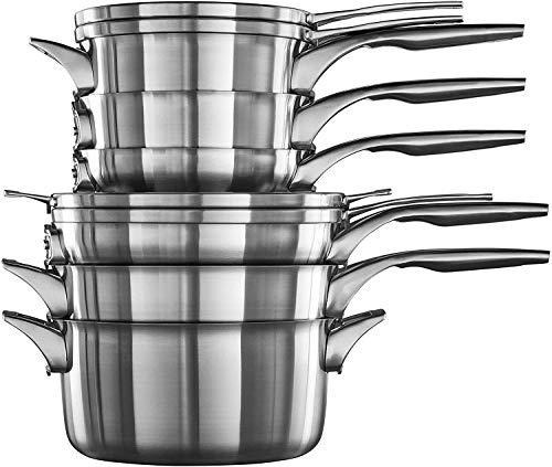 Calphalon Premier Space-Saving Stainless Steel Cookware Set
