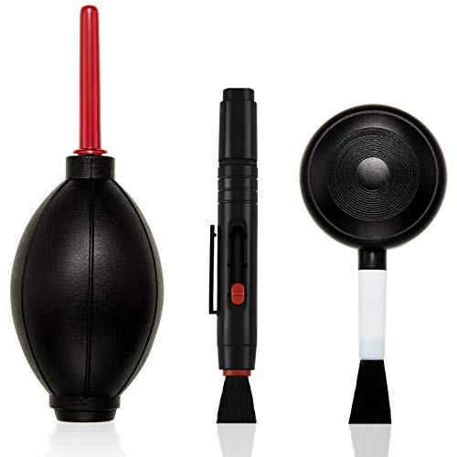 Camera Cleaning Kit with Cleaning Pen, Air Blower, and Lens Brush