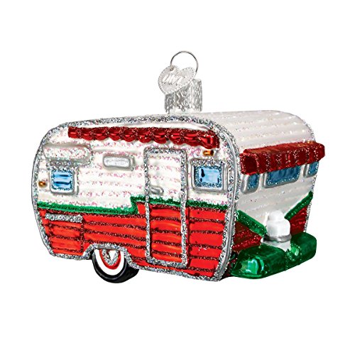 Camping Outdoor Collection Glass Blown Ornaments for Christmas Tree and RV