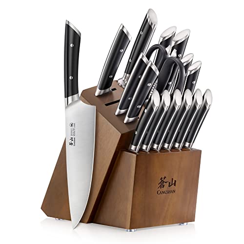 Cangshan HELENA Series Knife Set (17-Piece, Black)