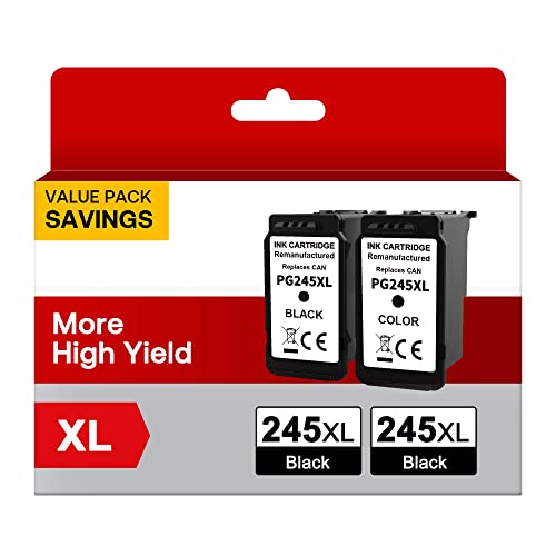 Canon PG-245 XL 2 Black Ink Cartridges