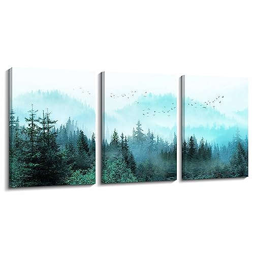 Canvas Wall Art Fresh Fog Forest