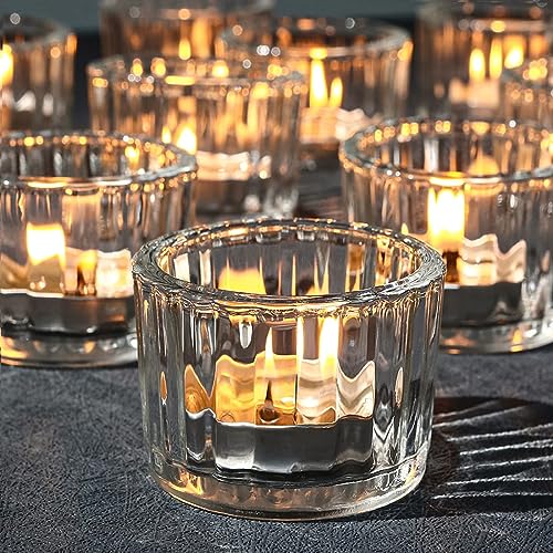 Capaniel Clear Tealight Candle Holder Set