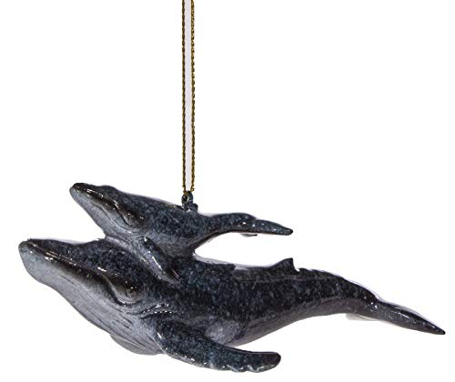 Cape Shore Nautical Decor - Humpback Whale with Baby High Gloss Ornament