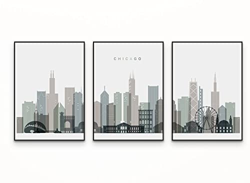 Captivating Chicago Skyline Wall Art Prints