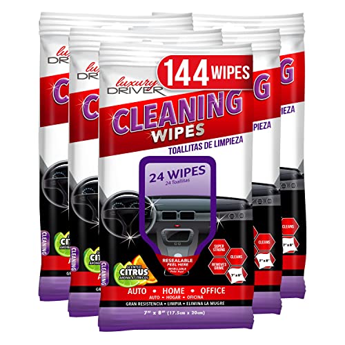 Car Wipes Interior Cleaner for Dust and Dirt - Citrus
