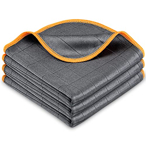 Carbon Microfiber Cleaning Cloth - Lint Free, Streak Free, Easy Clean