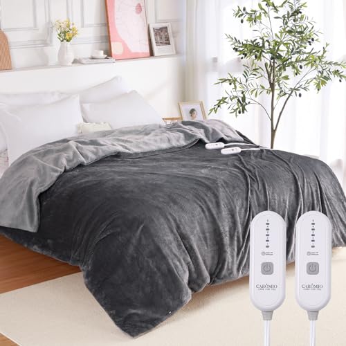 CAROMIO Heated Electric Blanket Throw