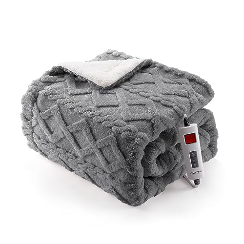 CAROMIO Heated Throw Blanket - Stylish and Cozy Electric Blanket