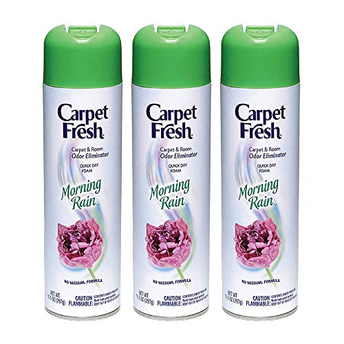 Carpet Fresh No Vacuum Freshener Spray, Morning Rain (3 Pack)
