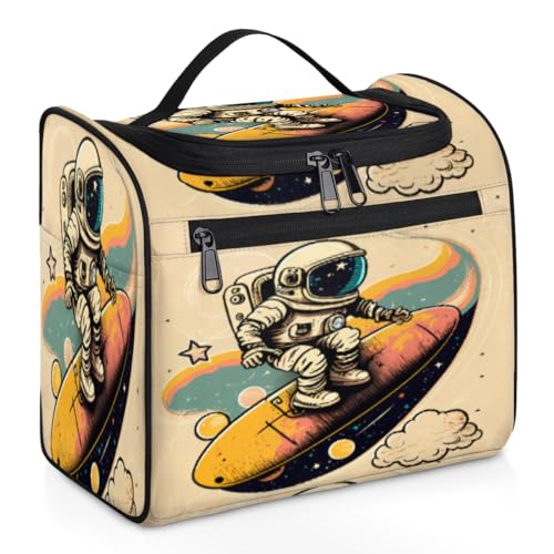 Cartoon Astronaut Hanging Toiletry Bag