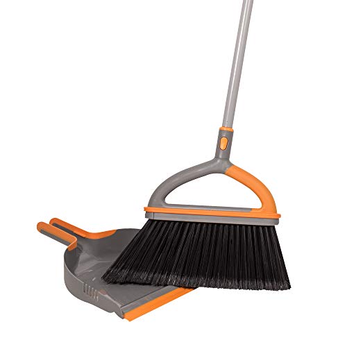 Casabella 2-Piece Ergo Broom Plus and Dustpan Cleaning Set