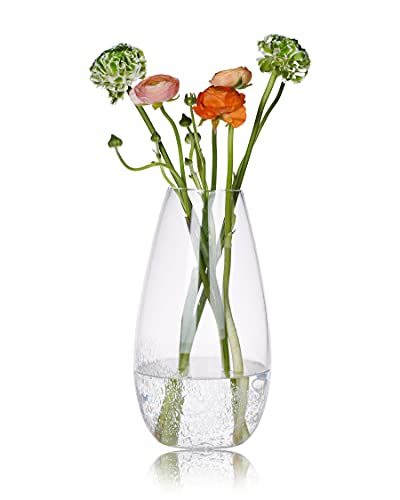 CASAMOTION Hand Blown Glass Vase - Elegant Home Decor