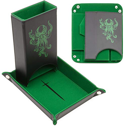 CASEMATIX Portable Dice Tower and Tray Set