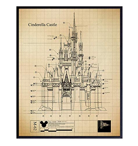 Castle Patent Art print - Vintage Wall Art Poster