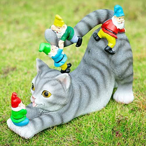 Cat Garden Gnome Statue