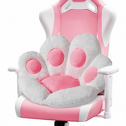 Cat Paw Cushion Cute Chair Cushions - Soft Plush Gaming Chair Cushion with Cat Paw Shape