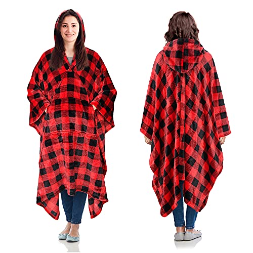 Catalonia Hooded Wearable Blanket Poncho
