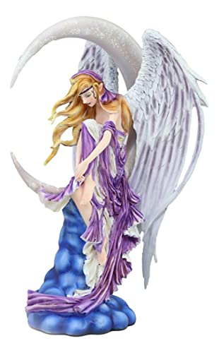 Celestial Crescent Moon Dreamer Fairy Statue