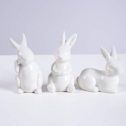 Ceramic Bunny Rabbit Figurine - Modern Art Home Decoration