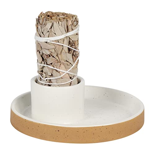 Ceramic Incense Holder and Smudging Plate for White Sage