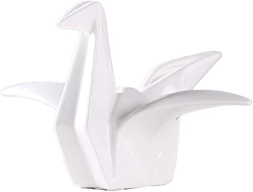 Ceramic Origami Crane Figurine Statue