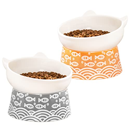 Ceramic Raised Cat Bowls