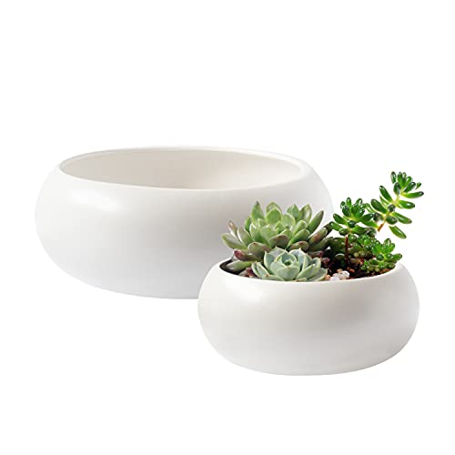 Ceramic Vase for Home or Wedding Set of 2, White