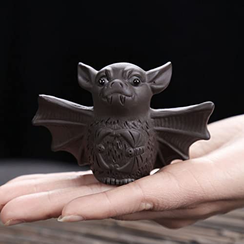 Ceramics Cute Bat Statue Tea Pet Gift