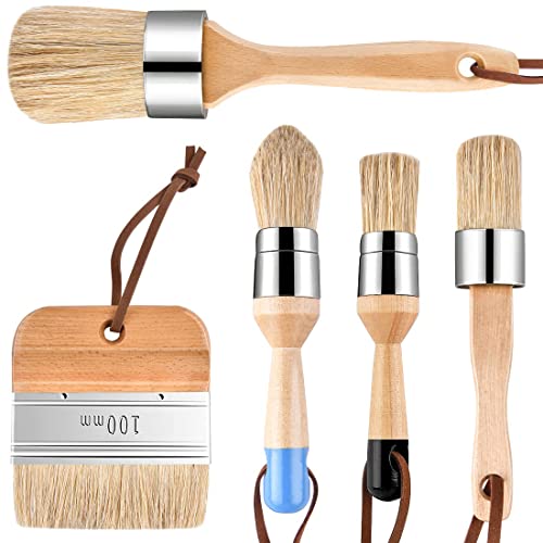 Chalk and Wax Paint Brush Set for DIY Painting