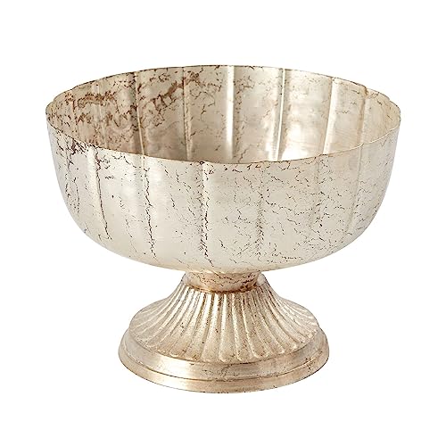 Champagne Metal Compote Bowl