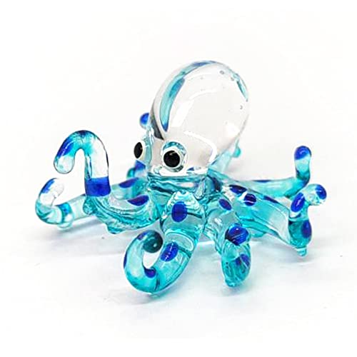 ChangThai Design Blown Glass Squid Crystal Figurine