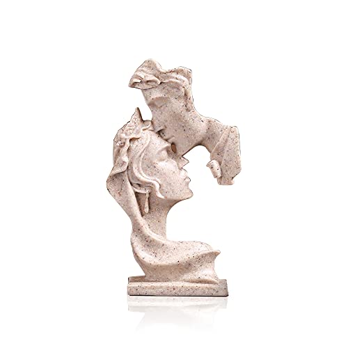 Character Couple Kiss Statue - Abstract Figurine Sculpture