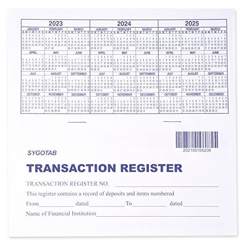 Checkbook Register and Transactions Ledgers Bundle