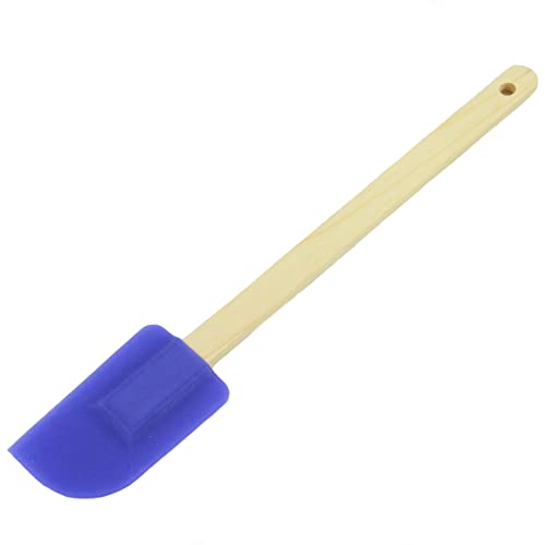 Chef Craft Select Wooden Handled Silicone Spatula, 12 inch, Color May Vary