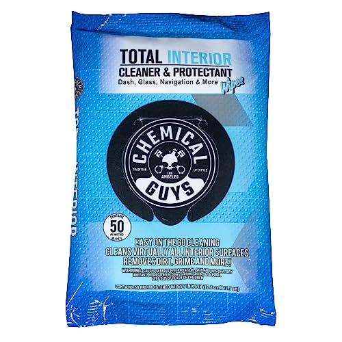 Chemical Guys Total Interior Cleaner & Protectant Wipes Mega 50 Pack