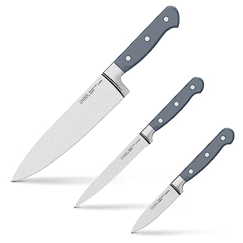 Chicago Cutlery Halsted (3-PC) Cutlery & Wooden Block Set