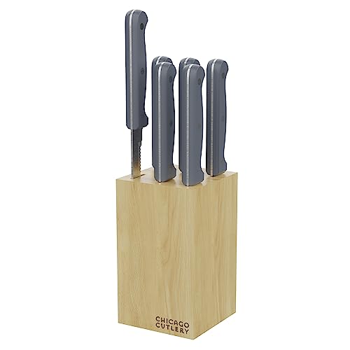 Chicago Cutlery Halsted Steak Knives & Wooden Block Set