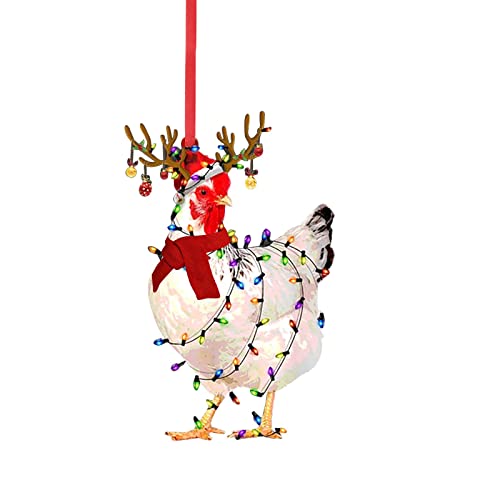 Chicken Christmas Tree Ornament