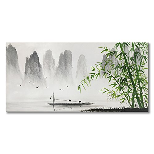 Chinese Landscape Canvas Wall Art - Elegant Traditional Painting