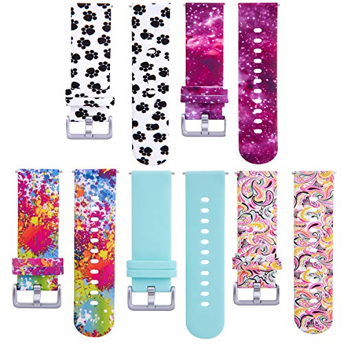 Chofit 5 Pack Bands for Kids - Colorful Pattern Wristband Straps for Smartwatches