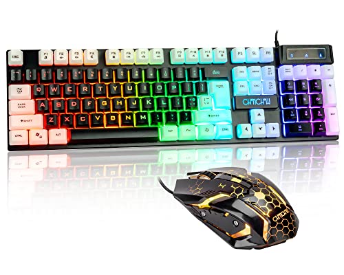 CHONCHOW RGB Gaming Keyboard and Mouse Combo