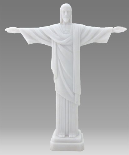 Christ The Redeemer Statue in White Marble Finish
