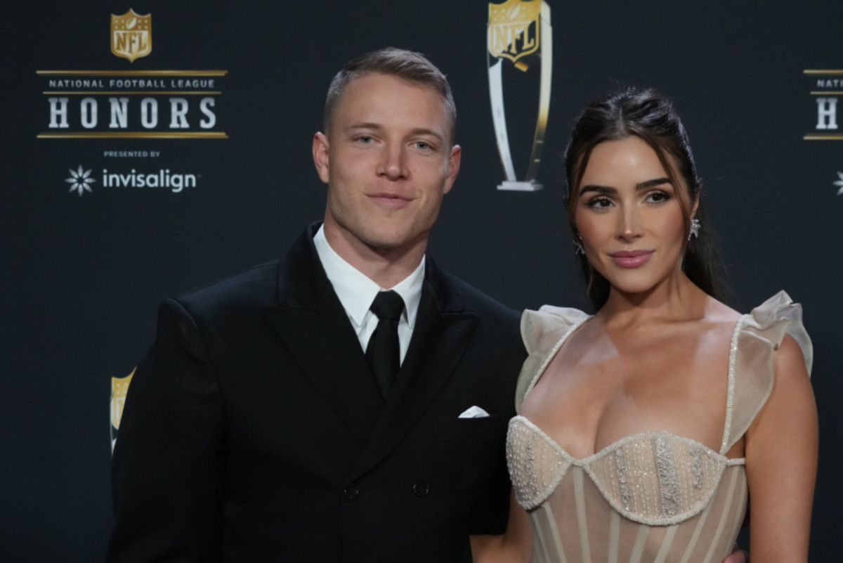 Christian McCaffrey Surprises Olivia Culpo With Spectacular Fireworks At Her Bachelorette Party